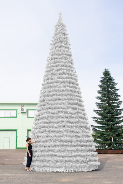 Уличная елка Испанская белая 7 м., каркасная, ПВХ, Green Trees (GT7ISPVCW) 