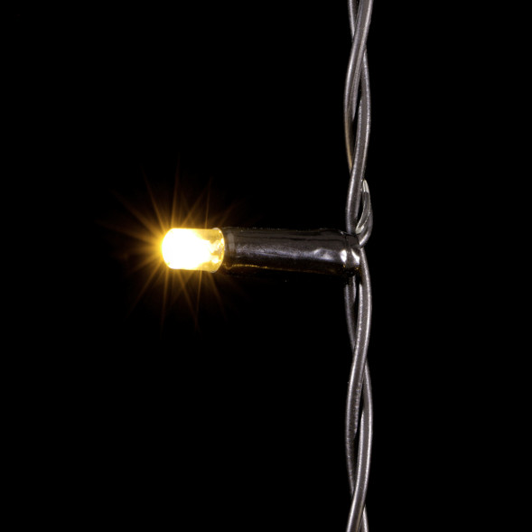 Светодиодный занавес 1*6 м, 220V., 600 шампань LED ламп, черный ПВХ, Beauty Led (PCL601CAP-11-2CH) 