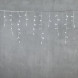  Светодиодная бахрома с колпачком 4,9 x 0,5 м белая 220В, 200 LED, провод прозрачный ПВХ, IP65, LTC  (PIL200CAP-10-2W) 