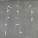  Светодиодная бахрома с колпачком 4,9 x 0,5 м белая 220В, 200 LED, провод прозрачный ПВХ, IP65, LTC  (PIL200CAP-10-2W) 