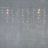 Светодиодная бахрома с колпачком 3,1*0,5 м., 120 теплых белых LED ламп, мерцание, прозрачный провод ПВХ, IP65, LTC (PIL120BLWCAP-10-2WW)