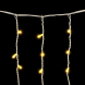  Светодиодная бахрома с колпачком 3,2*0,9 м., 168 теплых белых LED ламп, каучуковый белый провод, LTC (LL168-8-2WW) 