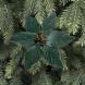 Декоративный цветок Пуансеттия 23 см., пыльно-зеленый, на клипсе, Christmas DeLuxe (89559) 