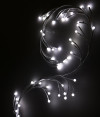 Светодиодная флористика Зимняя ветка 1.5 м., 220V, 48 холодных белых мерцающих LED ламп, белый провод, Beauty Led (LC176L-B048A-179)