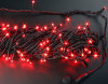 Светодиодная нить с контроллером 20 м., 220V, 200 красных LED ламп, черный ПВХ провод, Rich LED (RL-T20C2-B/R)