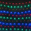 Светодиодная гирлянда сетка 2*2 м., 24V 256 разноцветных LED ламп, черный ПВХ, LTC (NTL256M-11-1M)