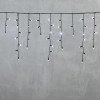 Светодиодная бахрома с колпачком 3,1*0,5 м., 120 холодных белых LED ламп, мерцание, черный провод ПВХ, IP65, LTC (PIL120BLWCAP-11-2W)