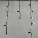 Светодиодная бахрома с колпачком 3,1*0,5 м., 120 холодных белых LED ламп, мерцание, черный провод ПВХ, IP65, LTC (PIL120BLWCAP-11-2W) 