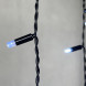 Светодиодная бахрома с колпачком 3,1*0,5 м., 120 холодных белых LED ламп, мерцание, черный провод ПВХ, IP65, LTC (PIL120BLWCAP-11-2W) 