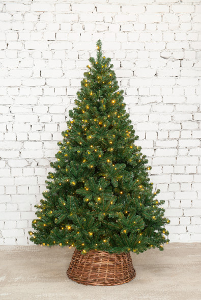 Искусственная елка Звездная 210 см., 504 мульти+теплых белых LED ламп, мягкая хвоя, ЕлкиТорг (189210) оптом