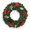 Рождественский венок Огненное танго 60 см., ПВХ, ЕлкиТорг (52098)