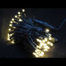  Светодиодная нить статика 10 м., 100 теплых белых LED, черный каучук IP 65, соединяемая, Winner (ww.01.7B.100+) 
