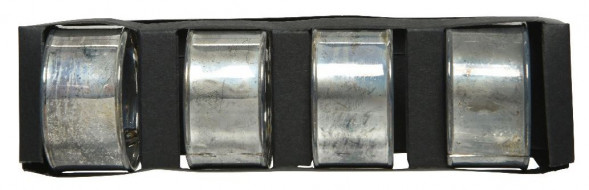  Кольца для салфеток Серебряный век, 4,5 см., 4 шт., серебро, Kaemingk (608000/2) 
