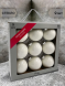 Набор стеклянных шаров Утренняя поземка 80 мм., 9 шт., Christmas DeLuxe (13875) 
