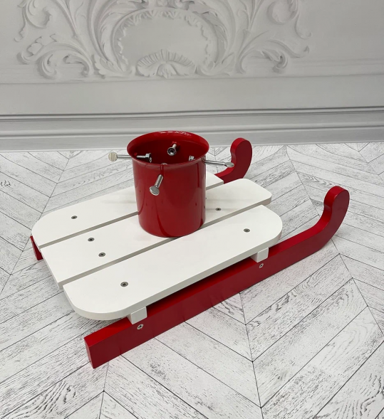 Подставка для натуральных елок Санки деревянные 54,5х31х24 см., Christmas DeLuxe (89822) 