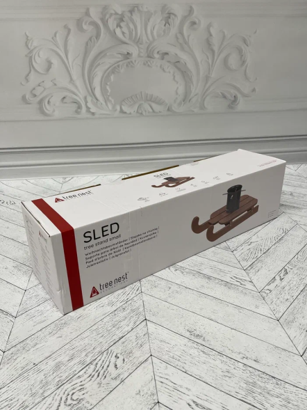 Подставка для натуральных елок Санки деревянные 54,5х31х24 см., Christmas DeLuxe (89822) 