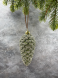 Елочное украшение Шишка Изумрудная 12 см., стекло, 1 шт., Christmas DeLuxe (88156) 