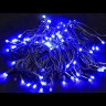 Светодиодная нить с мерцающим диодом 10 м., 100 синих LED, черный каучук IP 65, соединяемая, Winner (b.01.7B.100.F+) 