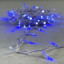 Светодиодная гирлянда с колпачком 100 синих LED ламп 10 м., мерцание, 24В., прозрачный провод ПВХ, IP65, LTC (PST100BLWCAP-10-1B)