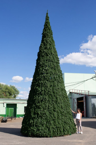 Уличная елка Русская зеленая 23 м., каркасная, ПВХ, Green Trees (GT23RUSPVC) 