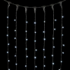 Светодиодный занавес с колпачком 1*6 м., 600 белых LED ламп, каучуковый черный провод, IP65, Beauty Led (LL601-1-2W)