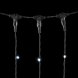 Светодиодный занавес с колпачком 1*6 м., 600 белых LED ламп, каучуковый черный провод, IP65, Beauty Led (LL601-1-2W) 