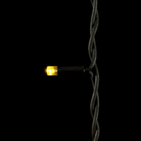 Светодиодная бахрома с колпачком 3,2*0,9 м., 168 теплых белых LED ламп, каучуковый черный провод, LTC (LL168-1-2WW) 