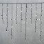 Светодиодная бахрома с колпачком 3,2*0,9 м., 168 теплых белых LED ламп, каучуковый черный провод, LTC (LL168-1-2WW)
