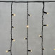 Светодиодная бахрома с колпачком 3,2*0,9 м., 168 теплых белых LED ламп, каучуковый черный провод, LTC (LL168-1-2WW) 