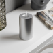 Светодиодная свеча Серебристая 7×15×7 см., пластик, батарейки ААх2, Luazon Lighting (9907603) 