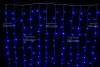Занавес с мерцающим диодом 3*2 м., 220V, 360 синих LED ламп, соединяемый, прозрачный провод, Winner Light (B.03.5T.360+)