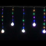Светодиодная бахрома Шарики со светлячками 3*0,7 м., 10 разноцветных LED ламп, Winner (m.02.4T.10L-8ball) 