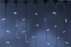 Светодиодный занавес 1500 холодных белых LED ламп, 2*9 м., мерцание, белый провод ПВХ, Teamprof (TPF-C2*9F-CW/W)