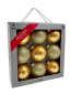 Набор стеклянных шаров Брызги шампанского 80 мм., 9 шт., Christmas DeLuxe (13880)
