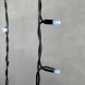 Светодиодная бахрома с колпачком 3,2*0,9 м., 168 белых LED ламп, каучуковый черный провод, LTC (LL168-1-2W) 
