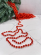 Пластиковые бусы Бисер 8 мм.*10 м., красный, Christmas DeLuxe (89713) 