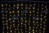 Занавес с мерцающим диодом 3*3 м., 220V, 480 теплых белых LED ламп, соединяемый, прозрачный провод, Winner (ww.03.5T.480.F+)