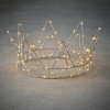 Украшение корона 12*28см.,100 теплых белых LED ламп, с таймером (84880)
