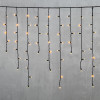 Светодиодная бахрома с колпачком 3,2*0,9 м., 168 желтых LED ламп, каучуковый черный провод, LTC (LL168-1-2Y)