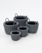Кашпо Дивный сад 12 л., ротанг, серый меланж, ЕлкиТорг (12-291) 