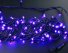 Светодиодная нить с контроллером 20 м., 220V, 200 фиолетовых LED ламп, черный ПВХ провод, Rich LED (RL-T20C2-B/V)