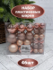 Набор пластиковых шаров Гамма 46 шт., нежно-розовый, ChristmasDeLuxe (88044) 
