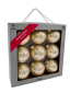 Набор стеклянных шаров Шампань 80 мм., 9 шт., Christmas DeLuxe (13873)
