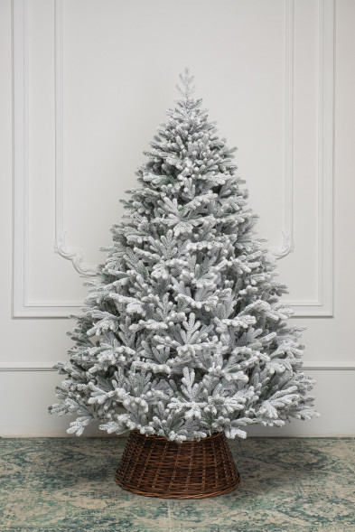 Искусственная елка Швейцарская заснеженная 270 см., 860 теплых-белых Led ламп, 100% литая хвоя, ЕлкиТорг (176270) оптом