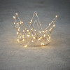 Украшение корона 10*18см.,60 теплых белых LED ламп, с таймером (84881)