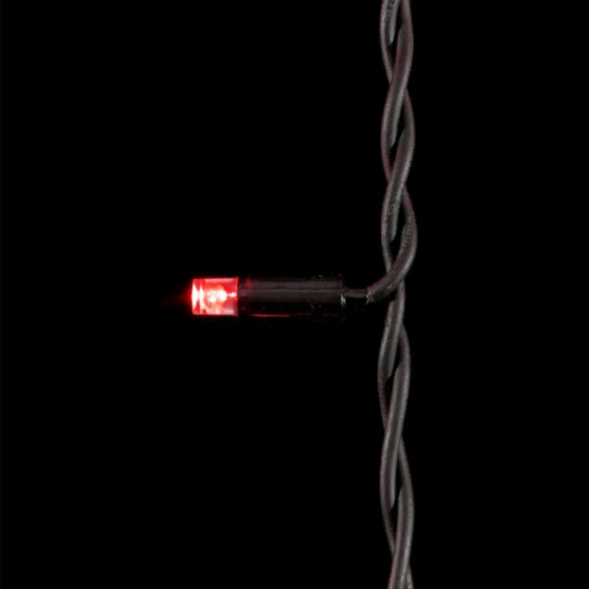 Светодиодная бахрома с колпачком 3,2*0,9 м., 168 разноцветных LED ламп, каучуковый черный провод, LTC (LL168-1-2M) 