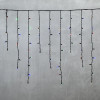 Светодиодная бахрома с колпачком 3,2*0,9 м., 168 разноцветных LED ламп, каучуковый черный провод, LTC (LL168-1-2M)