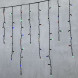 Светодиодная бахрома с колпачком 3,2*0,9 м., 168 разноцветных LED ламп, каучуковый черный провод, LTC (LL168-1-2M) 