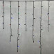 Светодиодная бахрома с колпачком 3,2*0,9 м., 168 разноцветных LED ламп, каучуковый черный провод, LTC (LL168-1-2M) 
