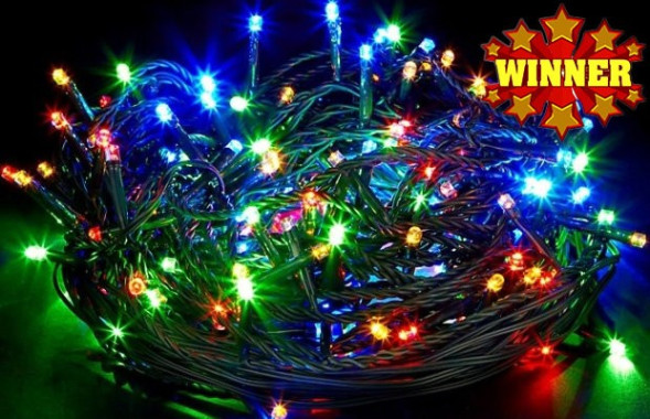 Эл. гирлянда 48м. 600 led УЛИЧНАЯ МУЛЬТИЦВЕТ Winner (600-LED600M) 